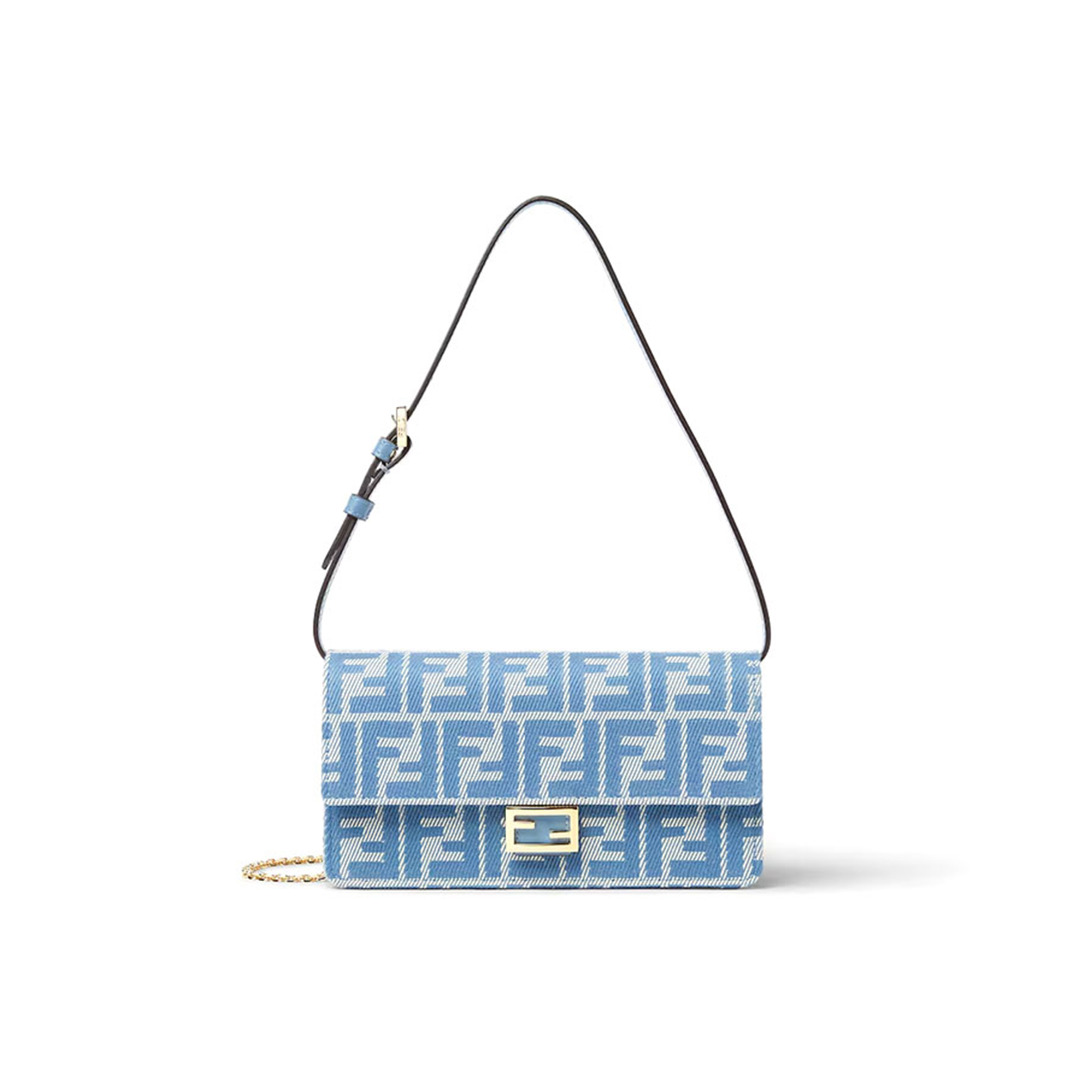 F**di wallet on chain baguette 8m0498aunjf1skl (21*11.5*5cm)